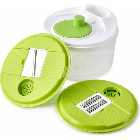 Essoreuse à Salade Manuelle avec Planche de Découpe et Lames pour Laver et Sécher les Légumes (1/5)