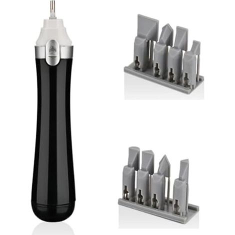 Ponceuse Alternative Électrique, avec Tête de Ponçage 8 Pièces pour Loisirs, Art, Miniature, Polissage de Figurines, Ponçage (1/5)