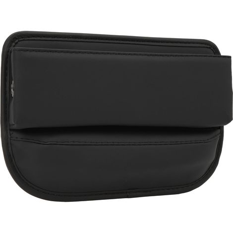 Organisateur d'espace pour siège auto en cuir PU, multifonctionnel, pour console centrale avant, rangement latéral, poche de remplissage d'espace, type droit (1/5)