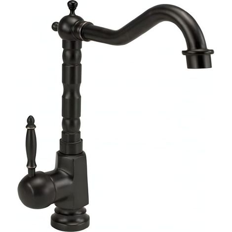 RUBINETTO PER LAVABO NERO ALTO REA BONA (1/5)