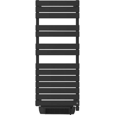 DeLonghi COBALTO Elektro-Handtuchheizkörper E-Flow 700W, 230V, IP24, Stahl, Anthrazit (1/3)