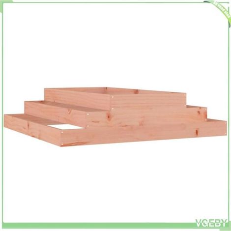 Jardinière surélevée - FAFEICY - 823904 - Bois de douglas massif - 110x110x27 cm - 3 profondeurs (1/5)