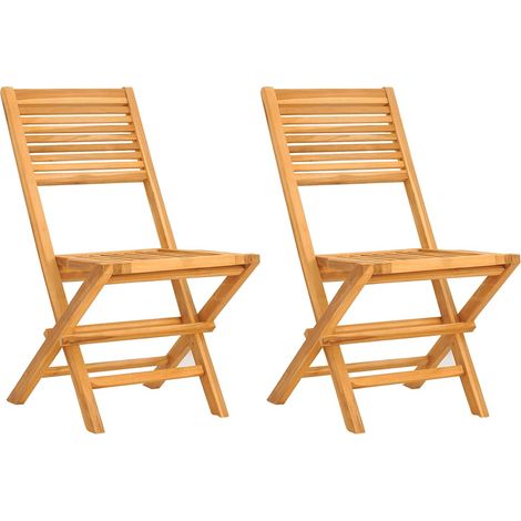 Maison Exclusive - Sedie pieghevoli, 2 pezzi, 47x62x90 cm, in legno massello di teak (1/5)