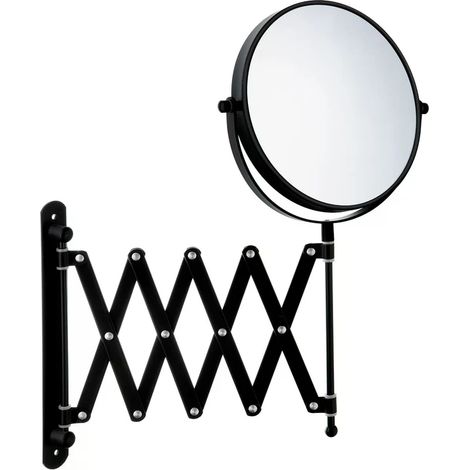 Smedbo Kosmetikspiegel mit ausziehbarem Arm. Schwarz. X1/X7. ZB632 (1/4)