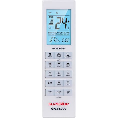 Superior airco 5000 in 1 télécommande universelle pour climatiseurs - supcu005 (1/5)