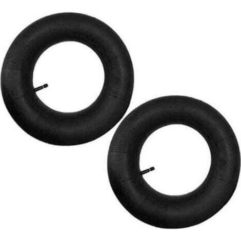 Chambre air 2 pices 4.80/4.00-8 avec valve droite, pour brouette, poussette, diable, tondeuse gazon, souffleuse neige, gnrateur et plus, (1/4)
