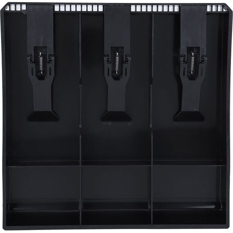 Cash Drawer Register Insert Tray Replacement 3 Bills 3 Coins Money Storage Box (Black)