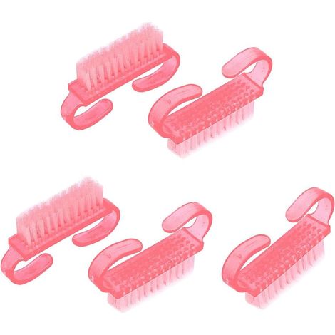 Forme corne bœuf Kunststoff Schaber Reinigungsbürsten Polierwerkzeuge Rosa 5st (1/4)