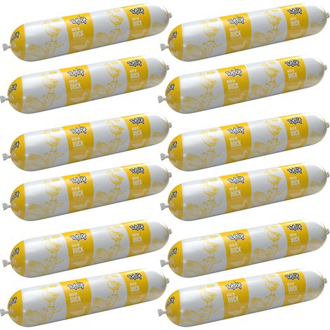 TufTuf Nassfutter für Hunde, Entenriegel, 12 x 900 g, Komplettfutter (1/2)