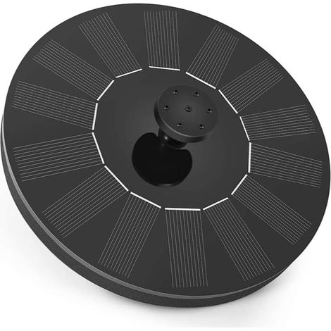 Fontaine Solaire - Pompe de Bassin Solaire avec 5 Effets - Pompe à Eau Solaire Flottante pour étang de Jardin ou Fontaine à Oiseaux (1/5)
