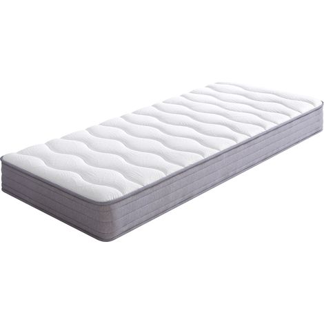 Materasso a molle insacchettate 90 x 200 cm, spessore 20 cm, H3, ergonomico, bianco, arrotolato (1/5)