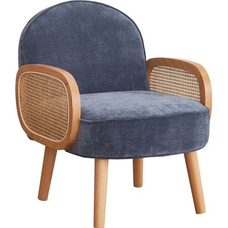 Poltroncina da salotto design nordico blu scuro - Doris (1/5)