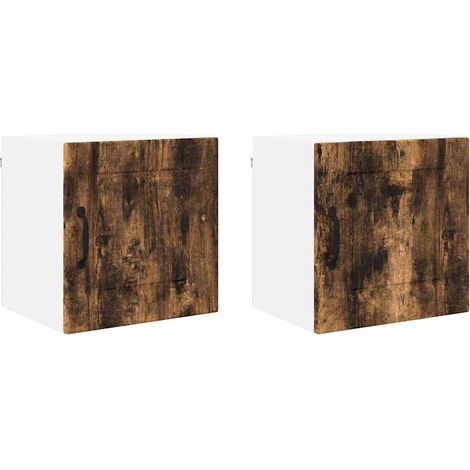 Meuble mural de cuisine，Armoire de cuisine 2 pcs Chêne fumé 40 x 31 x 40 cm CFW95006 (1/5)