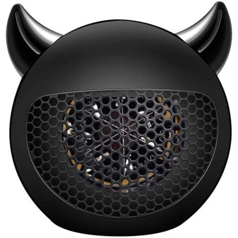 Mini calefactor de ventilador, calefactor cerámico eléctrico PTC portátil, silencioso, calentamiento rápido, calefactor de convección con protección contra sobrecalentamiento, para el hogar y la ofici (1/4)