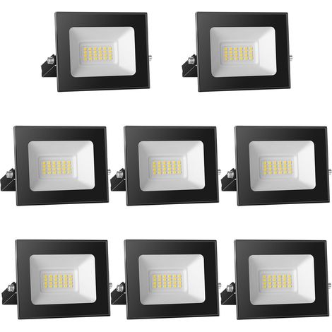 Spot LED 12V DC, 20W Superlight LED Projecteur IP65 étanche, 6000K blanc froid LED Lampes murales extérieures, 2000LM LED Projecteur Idéal pour jardin, cour, terrasse, garage,8-pièces (1/5)