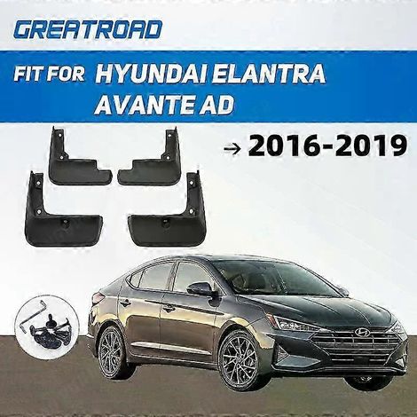 Ensemble unique de bavettes de protection pour Hyundai Elantra Avante AD 2016-2019 - Garde-boue, bavettes d'aile - Accessoires auto (1/5)