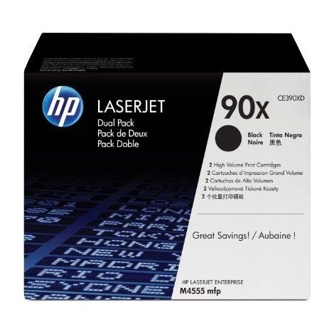 HP Laserjet M4555mfp Toner Negro 90X (Pack 2) (1/5)