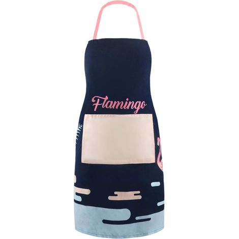 MINKUROW Delantal De Cocina Delantal De Cocina Delantal De Cocina Delantal De Barbacoa Con Bolsillos Para Mujeres, Hombres, Cocinero, Chef, Cocina, Restaurante, Cafetería, Poliéster 60 X 70 Cm (Azul) (1/5)