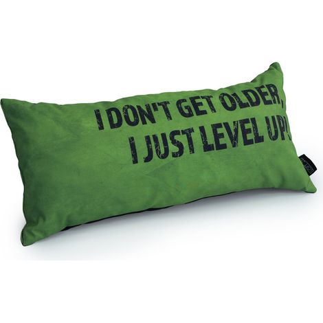 Game Over - Cojines Gaming para Salón, Cojines Decorativos para Sofá, 56x27cm Cojines Gamer Motivacionales Resistentes al Agua de, Cojines Rectangulares de Colores - Verde (1/5)