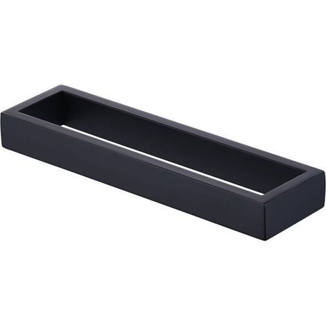 Porte-serviettes noir mat porte-serviettes anneau salle de bain porte-serviettes de bain en acier inoxydable SUS304 porte-serviettes porte-serviettes porte-torchons mural (1/4)