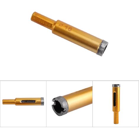 Diamantbohrer für Fliesen, Marmor, Glas und Stein – 16-mm-Bohrungen