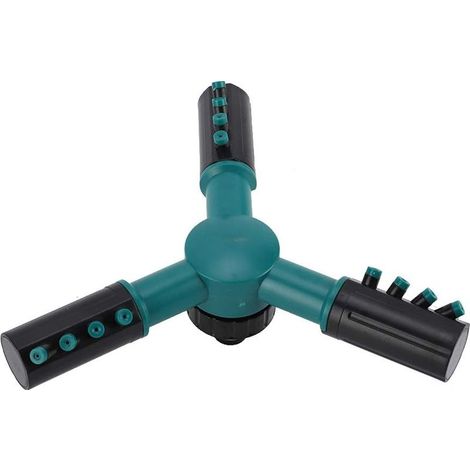 Arroseur rotatif à 360 degrés, irrigation de jardin, pulvérisation réglable, vert foncé. (1/5)