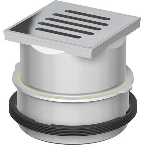 ACO Elemento di supporto Passavant 110x110/ K3 PE/griglia a fessura V2A appoggiata liberamente, 5150.87.22