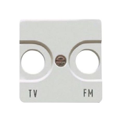 Wide TV-Buchsenabdeckung WHITE BJC Sol teide 16330