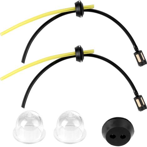 Set di 5 tubi flessibili universali per carburante con filtro per tosaerba, tagliasiepi e decespugliatori - motori a 2 e 4 tempi (1/5)
