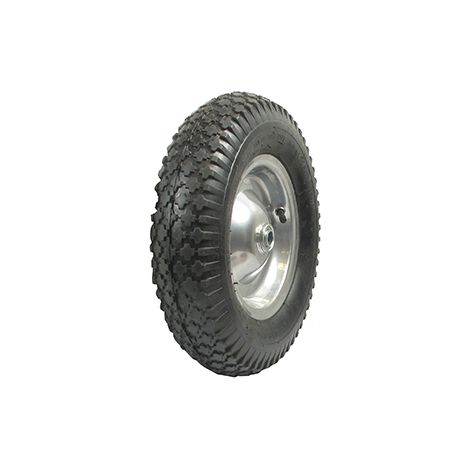 Ruota con cuscinetto con pneumatico 480 / 400 x 8 - 2 strati per il nostro rimorchio Xbildt1002 - ø: esterno: 385mm, lunghezza mozzo: 76,60mm