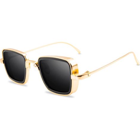 1 par de gafas de sol, metal, rectangulares, PC, para exteriores (1/5)