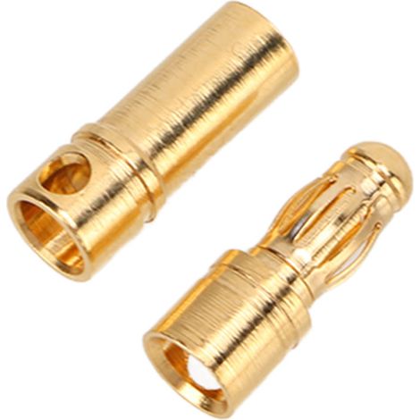 Connecteurs mâles et femelles de fiches bananes 3,5 mm plaquées or pour batterie de télécommande (1/5)