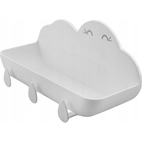 Decorazione d'interni con nuvole trasparenti, decorazione del bagno con stelle bianche.