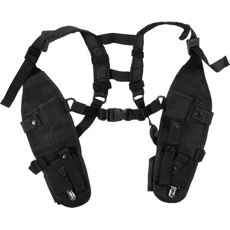 Housse de protection universelle pour talkie-walkie en nylon, avec sangle d'épaule réglable et design de sauvetage (1/5)