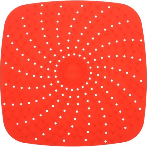 Tapis de cuisson réutilisable en silicone à picots relief, rouge (1/5)