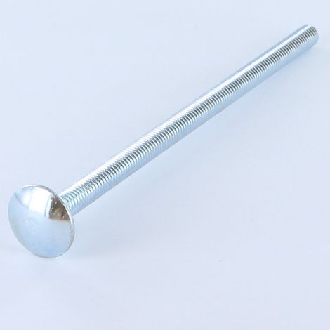 TRCC JAPY tête ronde collet carré M7X100 Pas de 100 Filetage total Acier zingué-1 pièce