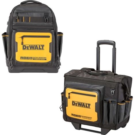Dewalt Pro Rolling Wheeled Tool Bag Case Soft Storage Stackable + Pro Backpack (1/5)