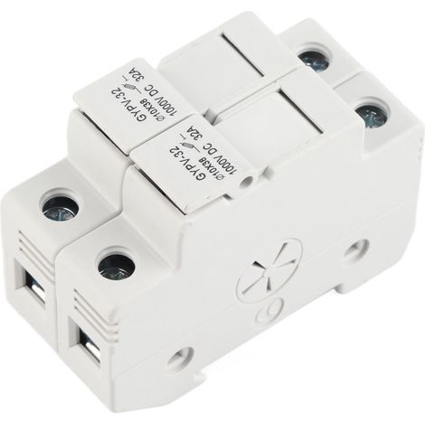 Fusible CC GYPV-32 2P 32A 1000 V CC + fusible photovoltaïque GYPV-1038 1000 V CC 20A (1/5)
