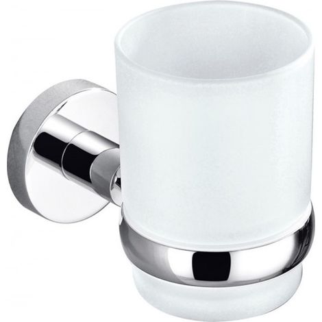 Porte-verre COLORADO en laiton chromé et en verre (1/3)