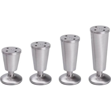 Edelstahl Möbelfüße höhenverstellbar 150 mm (1/2)