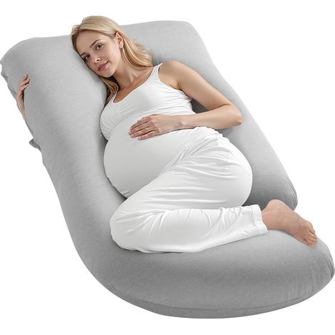 VEVOR Coussin de Grossesse, Forme G, Oreiller de Maternite pour Tout Corps, Oreiller Soutien Ergonomique Doux Respirant avec Housse Amovible Lavable, pour Dormir, Soulager Dos, Ventre, Hanches, Jambes