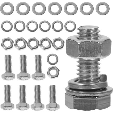 Lot de 20 rondelles plates en acier inoxydable résistantes à