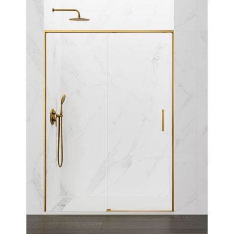 Porta doccia scorrevole 1+1 ABANTE (TWENTY) 120 cm Profilo Oro
