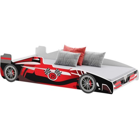 FORMULA letto rosso per bambini 160x80 cm