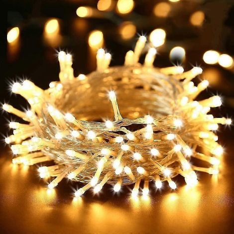 20 m Lichterkette mit 200 LEDs, für drinnen und draußen, 8 Modi, wasserdicht (1/5)