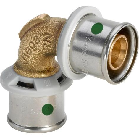 Viega Sanfix Fosta Sanfix P-Codo 90 Grados, d 20mm Bronce rojo Modelo 2116, 302832