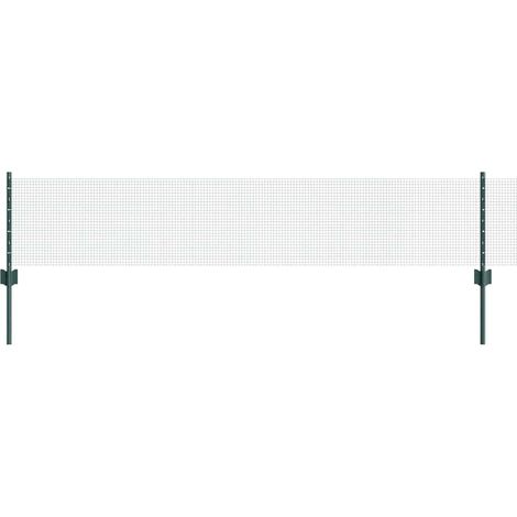 Maison Exclusive - Schweißdrahtzaun mit Pfosten 10 x 0,4 m (B x H