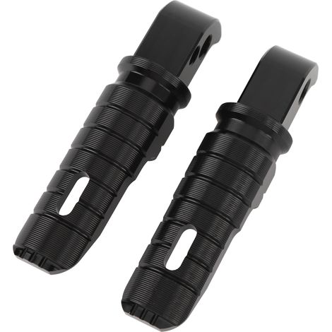 Pedane posteriori per passeggero moto T6063, pedane in lega di alluminio anodizzato per YZF R7 MT-07 MT-09 XSR 700 nere. (1/4)