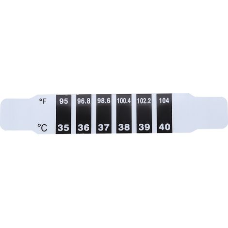 Bandelette frontale thermomètre flexible réutilisable bébé enfant, contrôle santé front, moniteur température tête, soin nourrisson (1/5)
