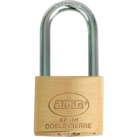 Lucchetto di sicurezza amig ottone 60 mm doppia chiusura